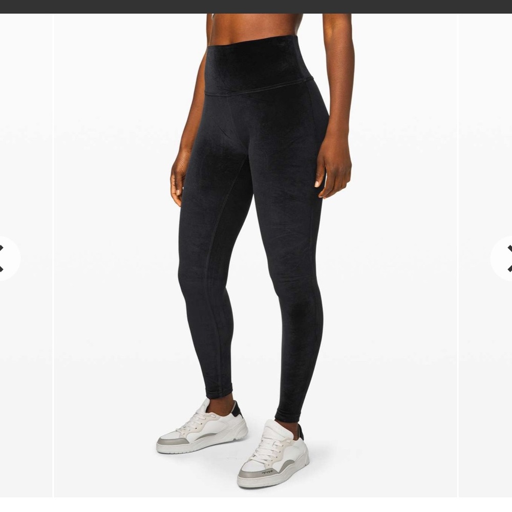Lululemon wunder lounge hi rise tight 28inch, navy, size 4